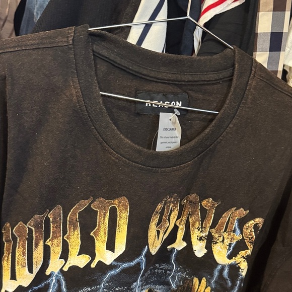 Fashion Nova • nwt Black Graphic Eagle wild ones Tee PTP 28” L34” - Picture 5 of 6